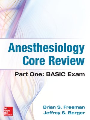 cover image of Anesthesiology Core Review